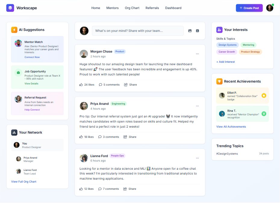 Home Option B &mdash; TalentHub